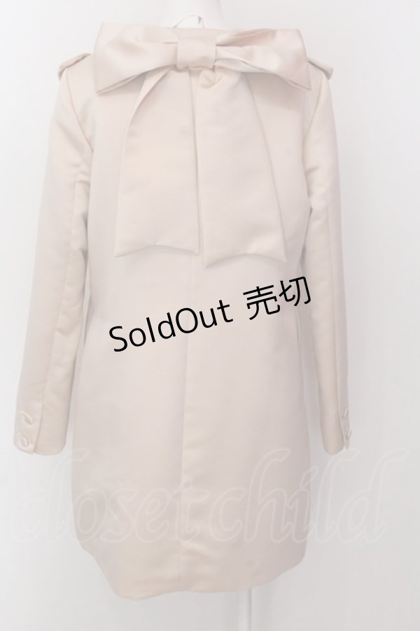 画像3: 【SALE】Rose Marie seoir / フラッフィーリボンコート  ベージュ O-25-02-19-1021-EL-CO-IG-ZT-C020 (3)