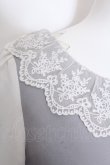 画像3: evelyn / 袖シフォンワンピース M グレー O-25-02-19-1022-LO-OP-OW-ZT091 (3)