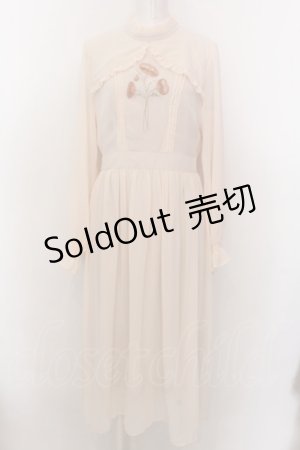 画像: Fi.n.t / ポピーブーケ刺繍シアーワンピース【洗える】  ベージュ O-25-02-19-1026-CA-OP-IG-ZT078