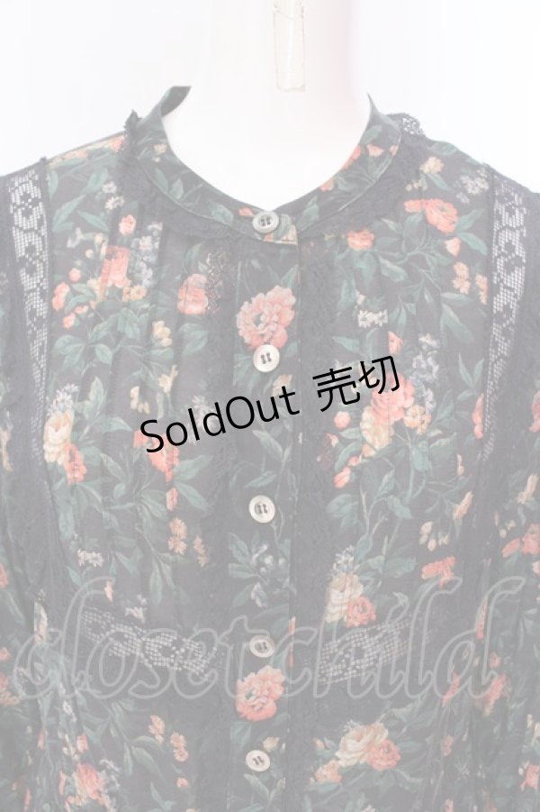 画像2: Jane Marple Dans Le Salon / Sussex rose Agatha ドレス M ネイビー O-25-02-19-001-JM-OP-IG-ZS (2)