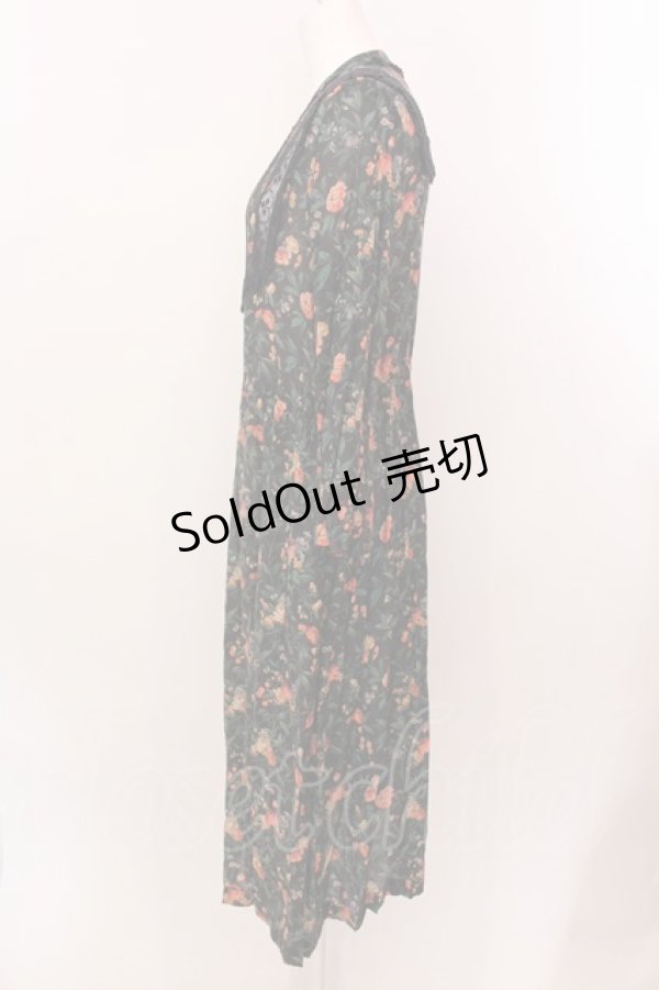 画像3: Jane Marple Dans Le Salon / Sussex rose Agatha ドレス M ネイビー O-25-02-19-001-JM-OP-IG-ZS (3)