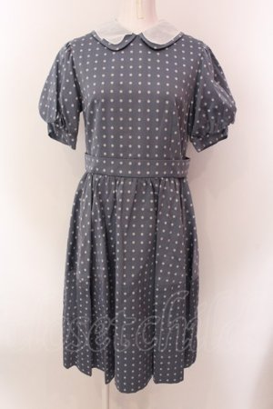 画像: Jane Marple / ドットジャガードのコクーンドレス M ブルー O-25-02-19-012-JM-OP-OW-ZS