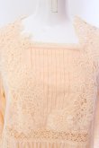 画像2: Jane Marple Dans Le Salon / Flower lei yoke dress M ライトオレンジ O-25-02-19-013-JM-OP-IG-ZS (2)