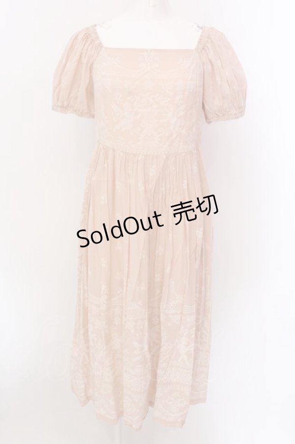 画像1: Jane Marple / Holy graceエンパイアドレス M アプリコット O-25-02-19-017-JM-OP-OW-OS (1)