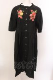 画像1: Jane Marple Dans Le Salon / Strawberry embroidery dress M クロ O-25-02-19-021-JM-OP-IG-ZS (1)