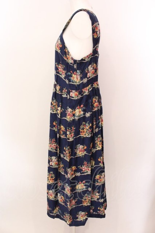 画像3: Jane Marple / Jubilee flowersストラップドレス M ネイビー O-25-02-19-023-JM-OP-IG-ZT005 (3)