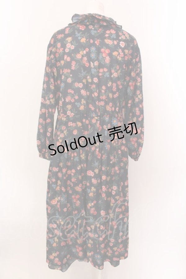 画像4: Jane Marple Dans Le Salon / Flowers of Jouy レイヤードドレス M ネイビー O-25-02-19-024-JM-OP-IG-ZS (4)