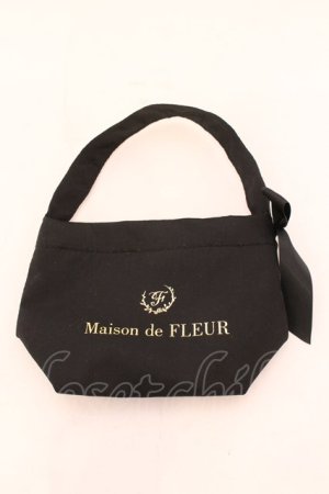 画像: Maison de FLEUR / 10thノベルティミニトートバッグ  クロ O-25-02-20-044-LO-BG-IG-ZT432