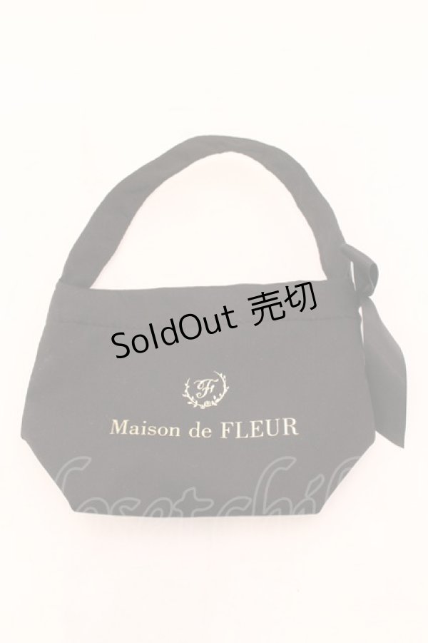 画像1: Maison de FLEUR / 10thノベルティミニトートバッグ  クロ O-25-02-20-044-LO-BG-IG-ZT432 (1)