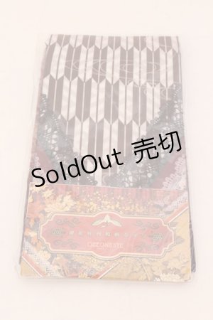 画像: Ozz oneste / 繚乱牡丹和柄タイツ  ブラウン O-25-05-29-1028-OO-ZA-IG-ZT394-F003