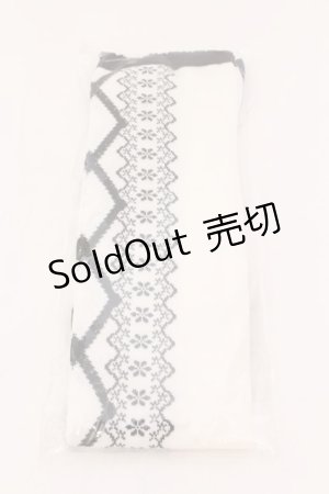 画像: axes femme kawaii / レースアップ柄オーバーニー F クロ O-25-02-20-052-AX-ZA-OW-OS