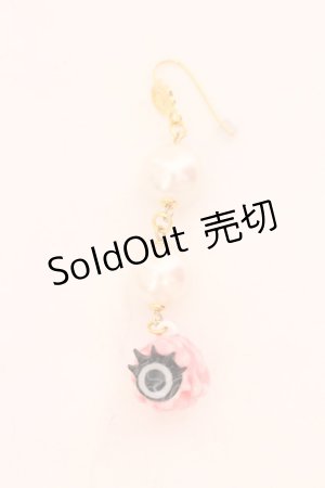 画像: Q-pot. / メルティーモンスター ピアス  スウィートピンク O-25-02-20-063-QP-AC-IG-ZT432-F002