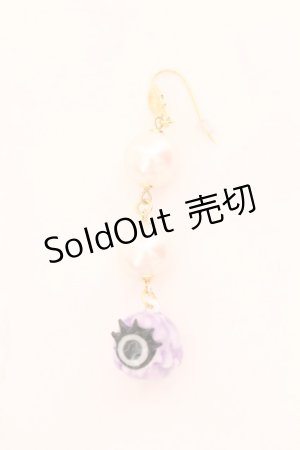 画像: Q-pot. / メルティーモンスター ピアス  パープルポップ O-25-02-20-064-QP-AC-IG-ZT432-F002