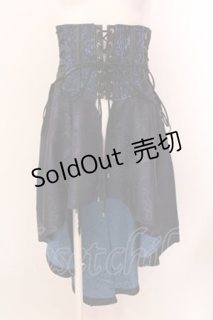 画像: Qutie Frash / 蝙蝠ラップコルセット  ブルー O-25-02-20-006-QU-TO-IG-ZI