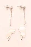 画像3: NieR Clothing / ロングチェーンピアス両耳【ミケ】  シルバー O-25-02-20-074-PU-AC-YM-ZT432-F003 (3)