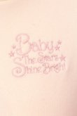 画像2: BABY,THE STARS SHINE BRIGHT / ロゴ刺しゅう入りフードワンピース  オフシロ O-25-02-20-002-BA-OP-IG-OS (2)