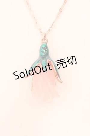 画像: 【SALE】MILK / ローズバッドネックレス  ピンクローズ×ピンクゴールド O-25-02-20-021-ML-AC-OW-ZT432-F003
