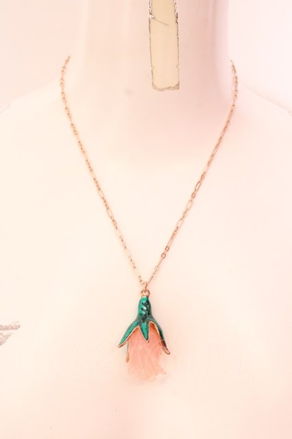 画像4: MILK / ローズバッドネックレス  ピンクローズ×ピンクゴールド O-25-02-20-021-ML-AC-OW-ZT432 (4)