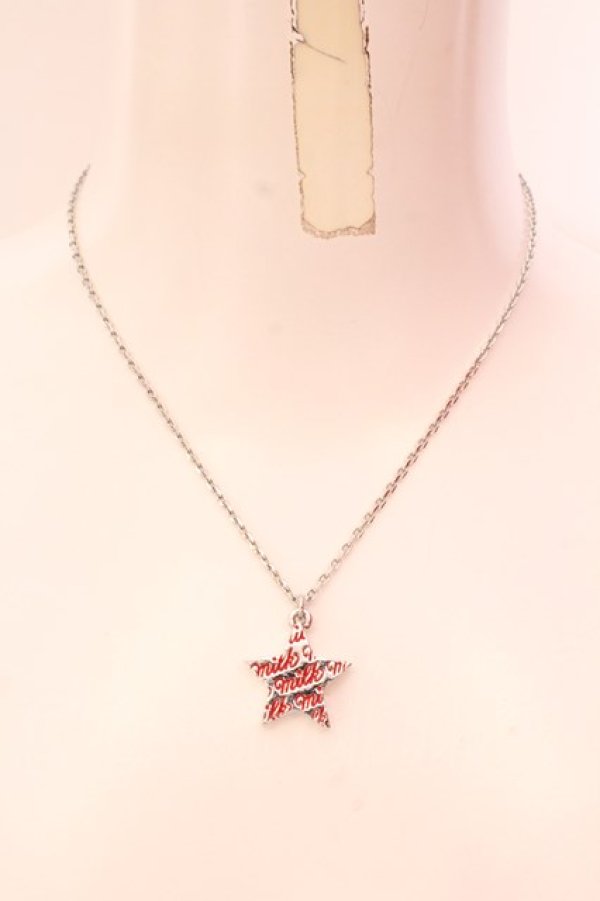 画像2: MILK / STARネックレス  レッド×シルバー O-25-02-20-022-ML-AC-OW-ZT432 (2)