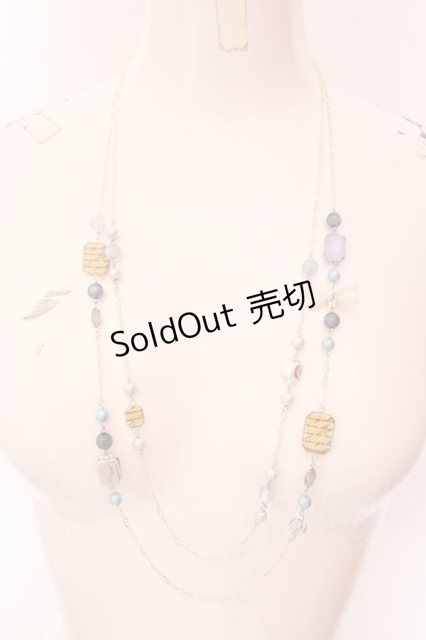 画像3: axes femme / ストーンビーズ2連ネックレス  シルバー O-25-02-20-023-AX-AC-IG-ZT432-F002 (3)