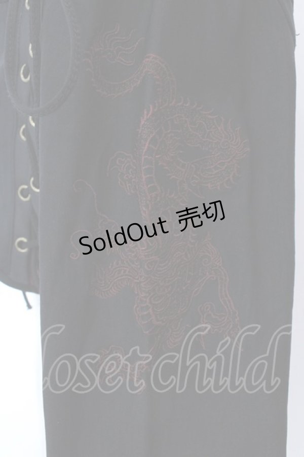 画像3: Ozz Croce / レースアップショートボレロ  ブラック×レッド O-25-02-22-028-OO-TO-IG-OS (3)