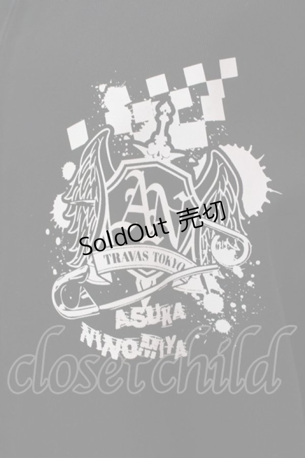 画像2: TRAVAS TOKYO / アイドルマスターコラボ　二宮飛鳥ラグランブルゾン F ブラック×ホワイト O-25-02-22-034-PU-JA-OW-ZY (2)