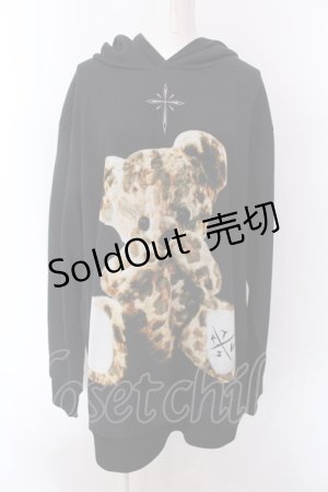 画像: TRAVAS TOKYO / Leopard Furry bearプルパーカー F ブラック O-25-02-22-036-PU-TO-OW-ZI