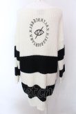 画像3: KRY CLOTHING / CHLL 2 ボーダーニットソー  ブラックｘホワイト O-25-02-22-039-EL-TO-YM-OS (3)