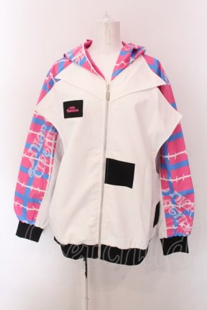 画像: NieR Clothing / 高品質ORIGINAL JUMPER【ピンクブルー】  ホワイト×ピンク×ブルー O-25-02-22-043-PU-JA-IG-OS