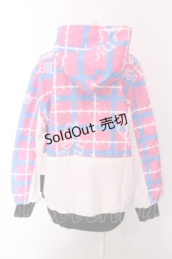 画像3: NieR Clothing / 高品質ORIGINAL JUMPER【ピンクブルー】  ホワイト×ピンク×ブルー O-25-02-22-043-PU-JA-IG-ZT050 (3)