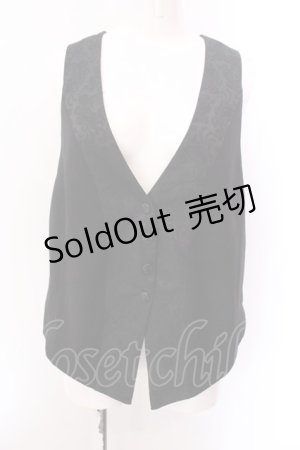 画像: Qutie Frash / ジレ  ブラック×レッド O-25-02-22-060-QU-TO-IG-OS