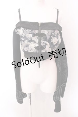 画像: Qutie Frash / オフショルショートボレロ  ブラック O-25-02-22-061-QU-TO-IG-ZI