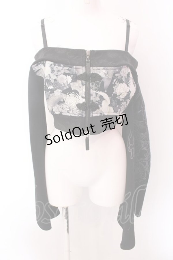 画像1: Qutie Frash / オフショルショートボレロ  ブラック O-25-02-22-061-QU-TO-IG-ZI (1)