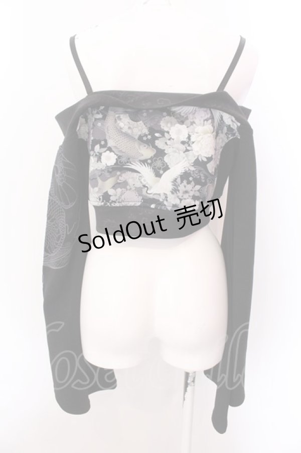 画像4: Qutie Frash / オフショルショートボレロ  ブラック O-25-02-22-061-QU-TO-IG-ZI (4)