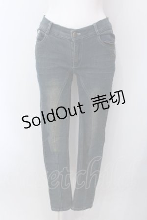 画像: Rozen Kavalier / ローズエンブロイダリーデニムパンツ S アオ O-25-02-22-007-OO-PA-OW-OS
