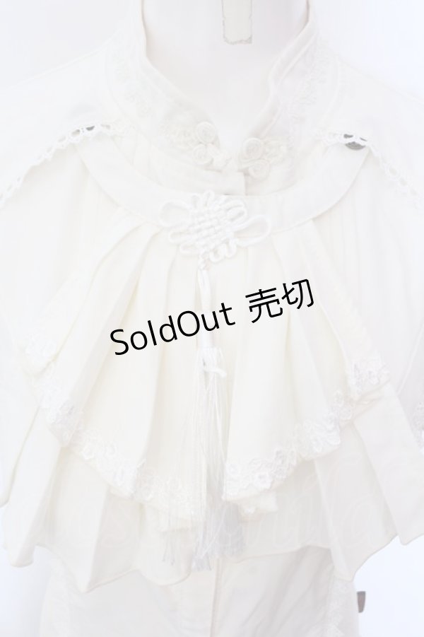 画像2: Ozz oneste / 妖鴉天舞ブラウス  オフホワイト O-25-02-22-015-OO-BL-IG-OS (2)
