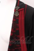 画像2: Ozz oneste / 桜刺繍着物袖カーディガン  レッド×ブラック O-25-02-22-024-OO-JA-IG-OS (2)