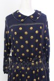 画像2: Jane Marple Dans Le Salon / Granny’s buttons day dress M ネイビー O-25-02-23-043-JM-OP-OW-ZT059 (2)