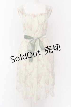画像: Jane Marple Dans Le Salon / ロココプリントワンピース M アイボリー O-25-02-23-045-JM-TO-IG-OS
