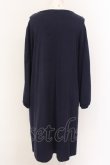 画像2: Jane Marple Dans Le Salon / Drape ribbon onepiece M ネイビー O-25-02-23-047-JM-OP-IG-ZT059 (2)