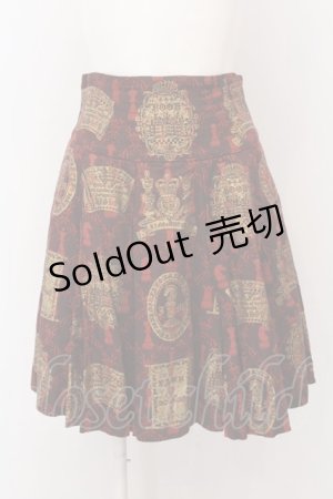 画像: Jane Marple / チェスプリントのゴアードミニスカート M ボルドー O-25-02-23-054-JM-SK-IG-ZT236