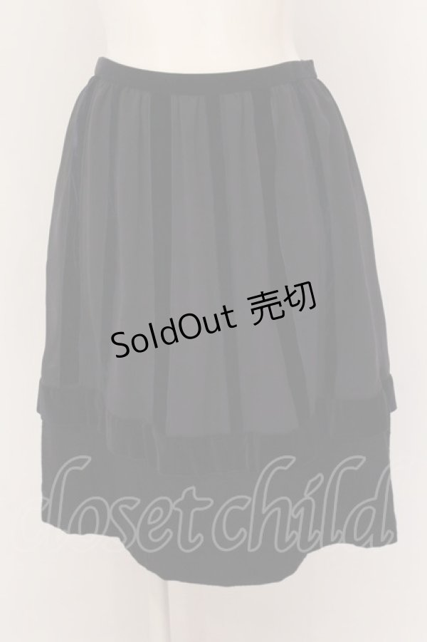 画像1: Jane Marple / 別珍配色スカート M ネイビー O-25-02-23-056-JM-SK-OW-OS (1)