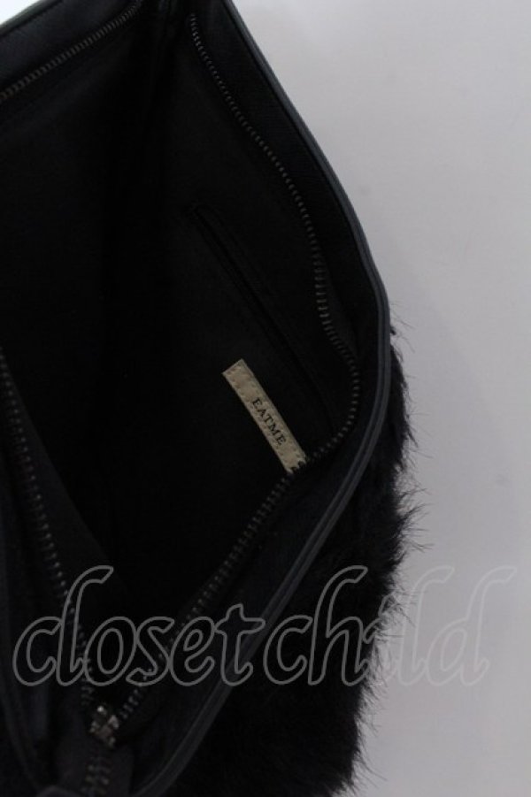 画像5: EATME / フェイクファーローズクラッチバッグ  クロ O-25-02-23-1083-LO-BG-IG-OS (5)