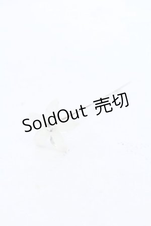 画像: 【SALE】MARBLE / フラワーUピン  シルバー O-25-05-30-1003-GO-AC-IG-ZT444-F002