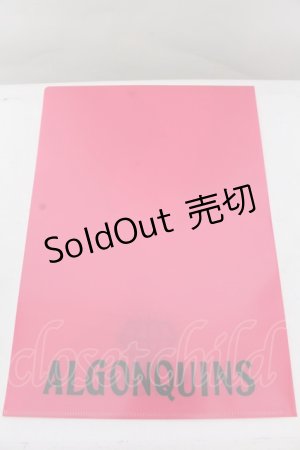 画像: ALGONQUINS / クリアファイル  濃ピンク O-25-02-23-1072-AL-ZA-OW-OS