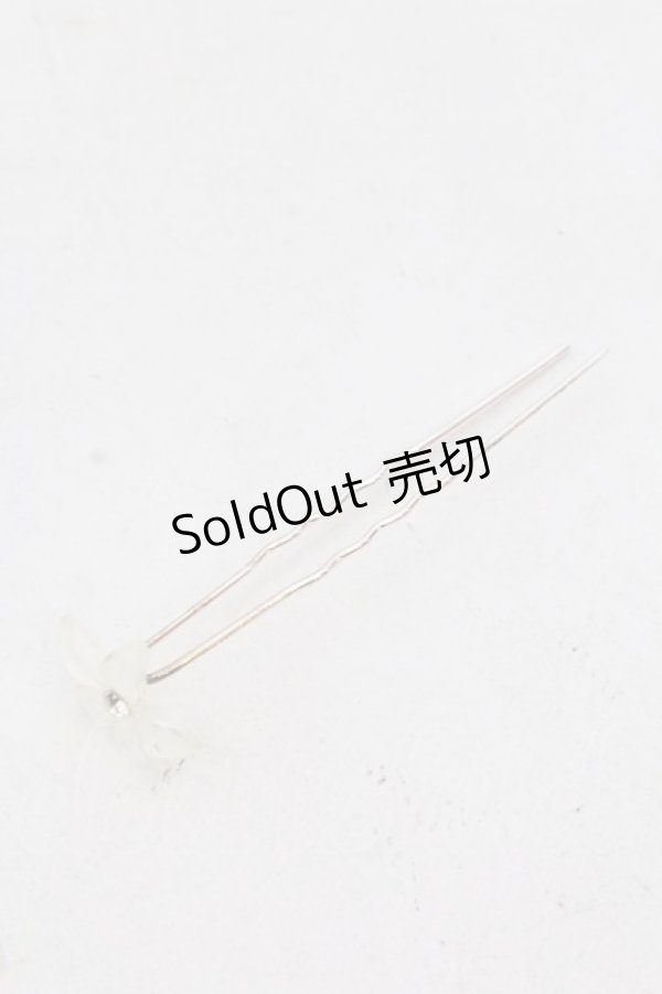 画像2: 【SALE】MARBLE / フラワーUピン  シルバー O-25-05-30-1003-GO-AC-IG-ZT444-F002 (2)