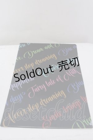 画像: 【SALE】MILK / クリアファイル  クロ×ロゴ O-25-05-30-1015-ML-ZA-OW-ZT444