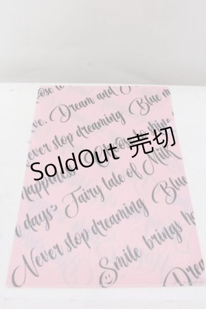 画像: 【SALE】MILK / クリアファイル  ピンク×ロゴ O-25-05-30-1014-ML-ZA-OW-ZT444
