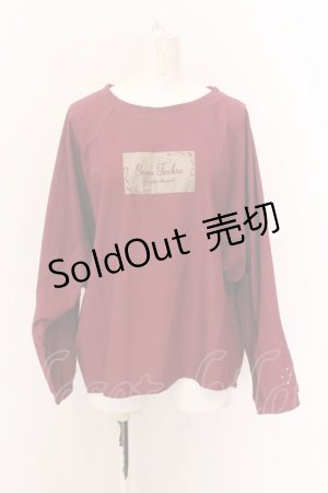 画像: axes femme / アソートロゴドルマンTシャツ F ワイン O-25-02-23-003-AX-TS-SZ-OS