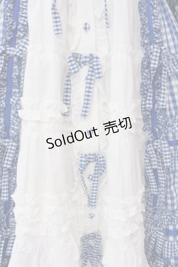 画像3: Angelic Pretty / Little Houseワンピース  ブルー×シロ O-25-02-24-027-AP-OP-IG-OS (3)